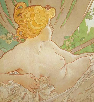 Alphonse Mucha (1860-1939) (after) - Dawn, 1899