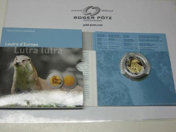 Luxemburg 5 Euro 2011 Fischotter bimetall Ovp, Verzenden, België