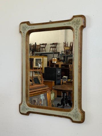 Spiegel - Hout - venetiaanse stijl, Antiek en Kunst