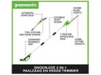 Veiling - Greenworks paalheggenschaar Draadloze paalzaag 2 i, Gebruikt