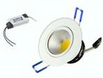 LED Inbouwspot - Koud wit licht 6000K- 7W - Aluminium Kante, Ophalen of Verzenden, Nieuw