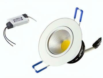 LED Inbouwspot - Koud wit licht 6000K- 7W - Aluminium Kante, Ophalen of Verzenden, Nieuw
