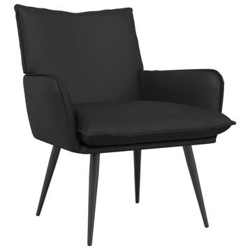vidaXL Fauteuil Zwart Kunstleer, Huis en Inrichting, Verzenden, Nieuw