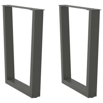 vidaXL Eettafelpoten 2 st V-vormig 70x(72-73,3) cm staal, Verzenden, Nieuw