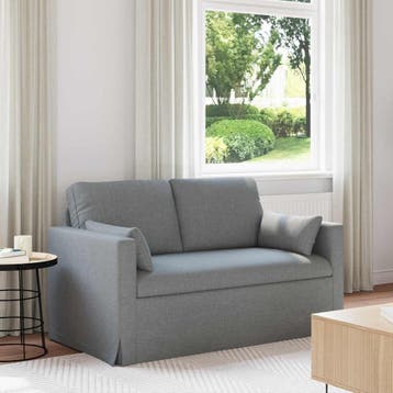 vidaXL bank / zetel Lichtgrijs 139 x 78 x 80 cm Stof, Verzenden, Nieuw