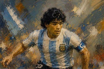 Canvas Fit - Alberto Ricardo - Diego Maradona: México 1986, Verzamelen, Nieuw