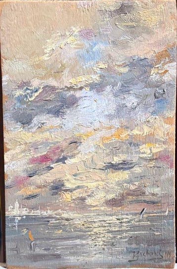 Giuseppe Sacheri (1863-1950) - Impressione a Venezia