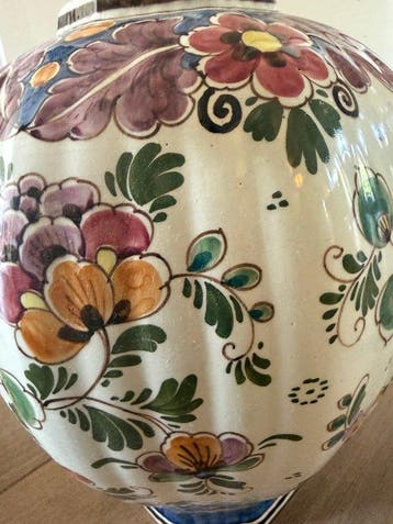 Velsen Sassenheim - Vase avec couvercle - 1449 - Faïence, Antiek en Kunst