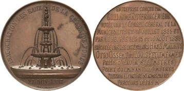 Brons medaille 1887 Schweiz-neuenburg, Kanton, Verzenden, België