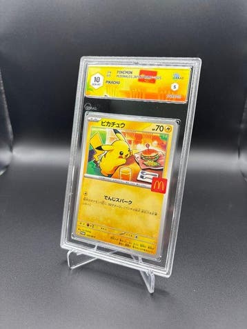 Pokémon - 1 Graded card - Pikachu 020 “Burger Pikachu” Promo, Nieuw