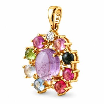 Zonder minimumprijs - Hanger - 14 karaat Geel goud - 2.91ct.