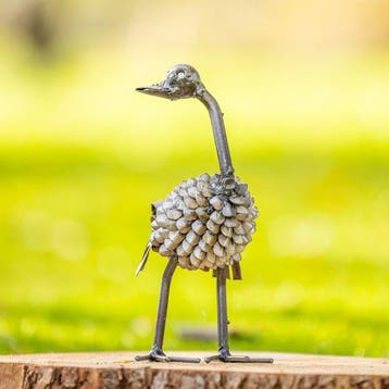 Sculpture, Struisvogel - 250 mm - Métal - 2022, Antiek en Kunst