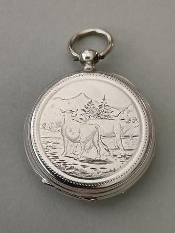 Alte Taschenuhr - Silber - 1850-1900, Nieuw