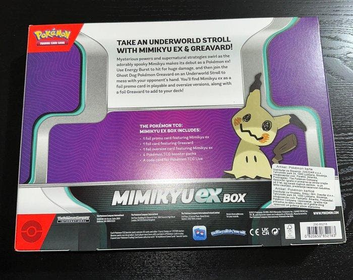 Pokémon - 1 Box - MIMIKYU ex BOX 4x Booster Pack - Sword &, Hobby & Loisirs créatifs, Jeux de cartes à collectionner | Pokémon