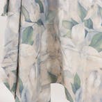 BA165 - Bloemen-sprei - met Orlati-rand – Acquerello Azzurro