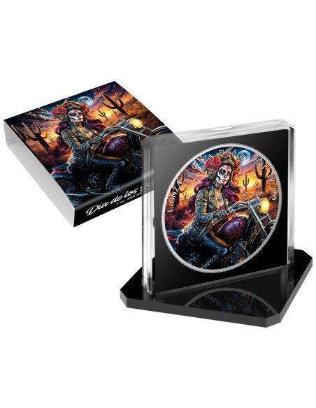 Mexico. 1 Onza 2024 Dia de los Muertos Biker , 1 Oz (.999), Postzegels en Munten, Munten | Europa | Niet-Euromunten