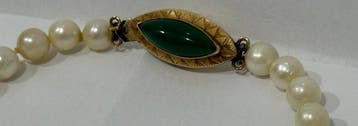 Collier - 18 carats Or jaune Perle