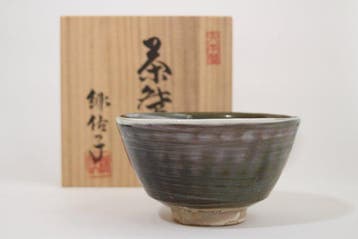 Kumano ware - Signed by Saragai Hisako - Theekom - Chawan