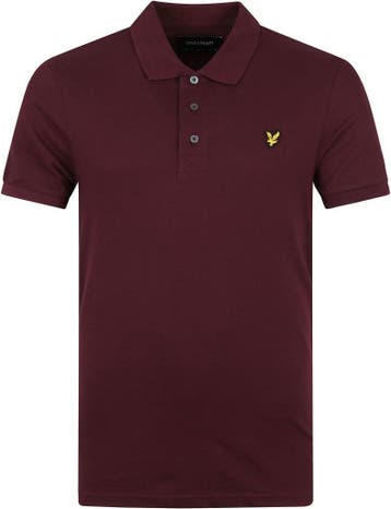 Lyle and Scott Polo Burgundy maat Maat 52/54 (L) Heren, Verzenden