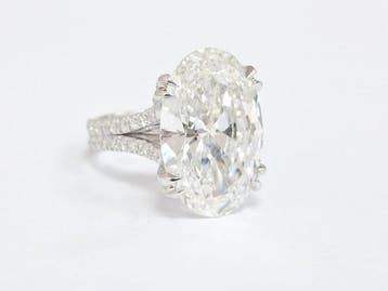 Verlovingsring - 14 karaat Witgoud Diamant (Lab-grown) -