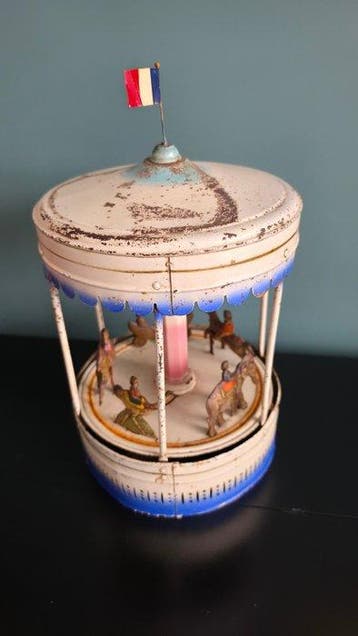 Bing - Jouet en étain - Extra Rare Large Animal Carrousel,