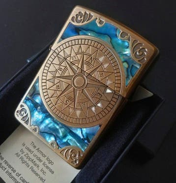 Zippo - Armor Compass Inlay – 2024 – Caixa Original -, Nieuw