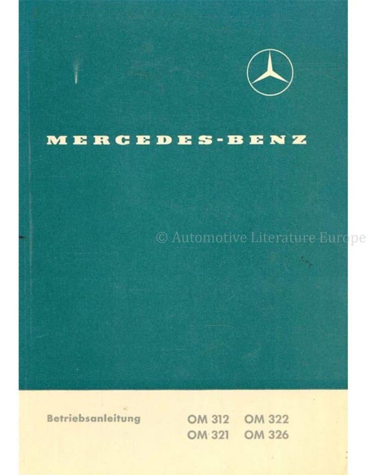 1964 MERCEDES BENZ MOTOREN OM 312 | OM 321 | OM 322 | OM, Autos : Divers, Modes d'emploi & Notices d'utilisation