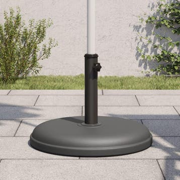 vidaXL Parasolvoet voor stokken van Ø32/35/38 mm 15 kg rond, Verzenden, Nieuw