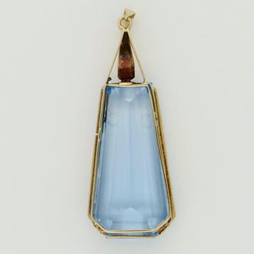 Hanger - 14 karaat Geel goud - Spinel