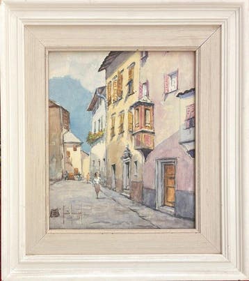 Guido Hanset (1910-1992) - Paese montano, entroterra ligure