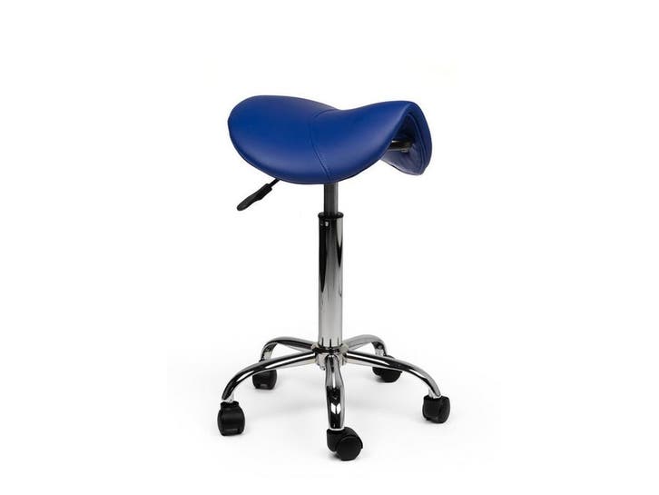 Zadelkruk Blauw - Standaard Zithoogte, Maison & Meubles, Tabourets