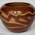 Pot en terre rouge et marron - Vicky Martinez Tafoya - Santa