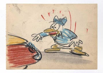 Donald Duck Originele storyboardkunst door Nick George -, Nieuw