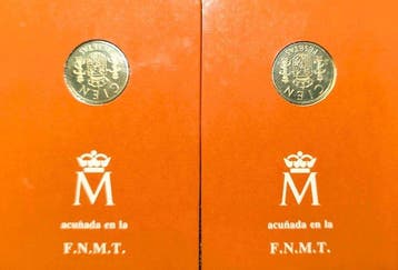 Espagne. Juan Carlos I. Peseta 2 x 100 Pesetas 1982 – Prueba
