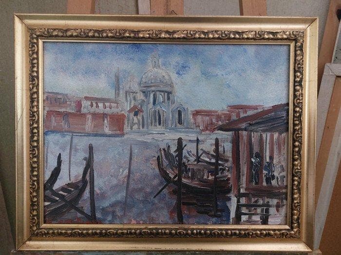 Italiaanse school (XX) - Venezia Basilica di S. Maria della, Antiek en Kunst, Kunst | Schilderijen | Klassiek