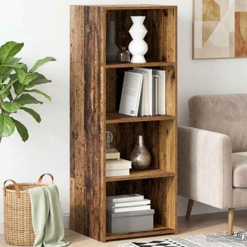 vidaXL Highboard Oud hout 45 x 41 x 124 cm Bewerkt hout, Verzenden