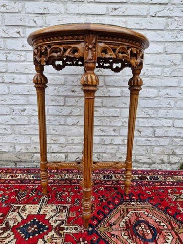 Bijzettafel - Hout, Marmer - Louis XVI stijl