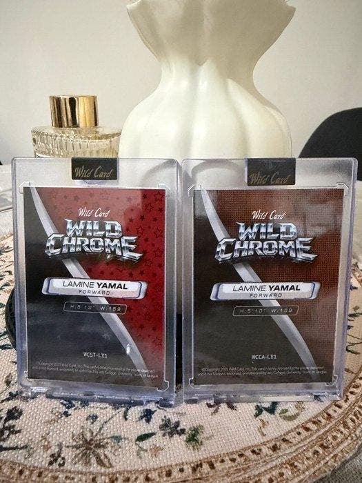 Wild chrome Lamine Yamal EXTREMELY RARE Wild Card Chrome –, Verzamelen, Stickers