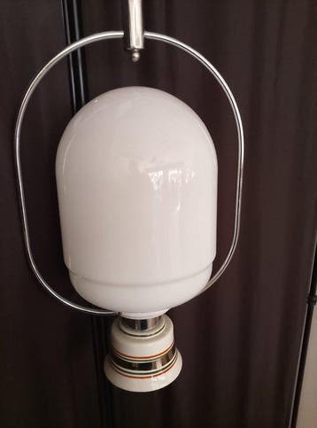 Plafondlamp - Opaline glas - Lamp met opaalglas, Antiek en Kunst
