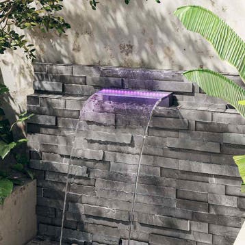 vidaXL Watervaloverlaat met RGB LEDs 45 cm acryl, Tuin en Terras, Verzenden, Nieuw