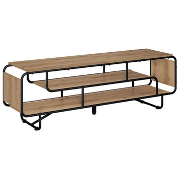 vidaXL TV Stand 140 x 36 x 45 cm Artisanaal eiken Bewerkt, Verzenden, Nieuw