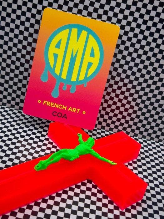 AMA • Pope (1985) - Neon Paradise, Antiquités & Art, Art | Objets design