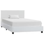 vidaXL Bedframe kunstleer wit 90x200 cm, Huis en Inrichting, Slaapkamer | Bedden, Verzenden, Nieuw