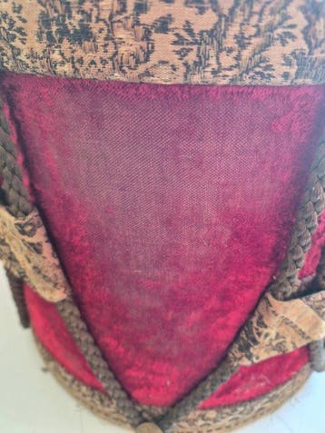 Mand - Fluweel, Zijde - Tijdperk Napoléon III, Antiek en Kunst