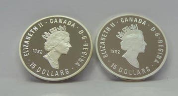 Canada. 15 Dollars 1992 Elizabeth II Olimpiadi (Lotto 2