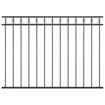 vidaXL Schuttingpaneel ASSEN staal 163x120 cm zwart, Verzenden, Nieuw