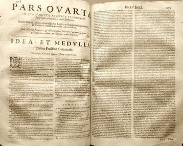 Pellegrino Carlo. - Praxis Vicariorum. Folio. - 1677