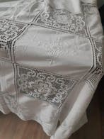 Couvre-lit - 250 cm - 250 cm - Dentelle au filet et broderie