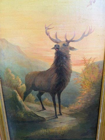 English School (XX) - Lot of Two paintings with Portrait Of