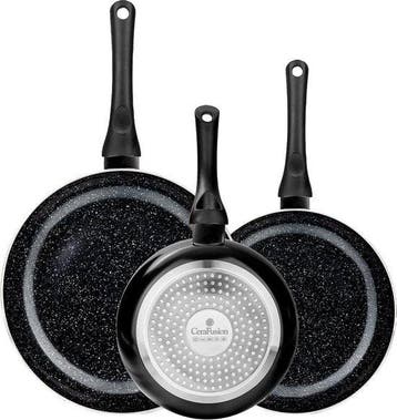 2dekans | CeraFusion Keramische Pannenset 3-delig -, Ophalen of Verzenden, Nieuw